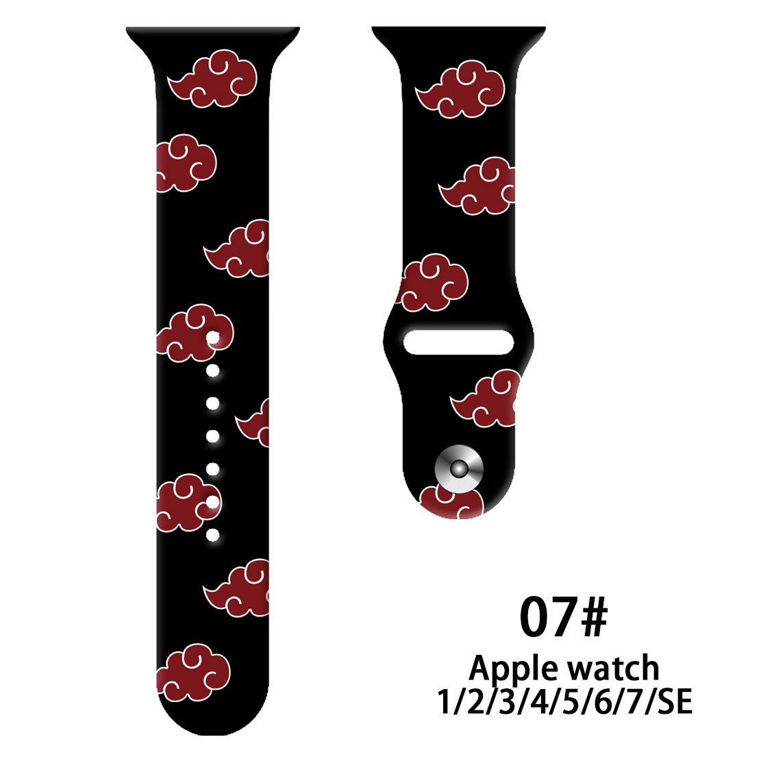 Wholesale Personalized Printed Silicone Watch Strap Watch Band